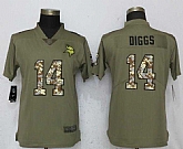 Women Nike Vikings 14 Stefon Diggs Olive Camo Salute To Service Limited Jersey,baseball caps,new era cap wholesale,wholesale hats